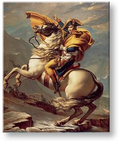 Obraz na plátne Jacques-Louis David - Napoleon prechádza cez Alpy | rôzne rozmery