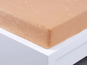 XPOSE® Detská mikroplyšová plachta Exclusive - béžová 70x140 cm