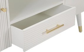 Dizajnový TV stolík Gerlinde 117 cm biely