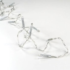 Nexos 2138 Vianočné LED osvetlenie 10m s časovým spínačom - studeno biele, 100 diód