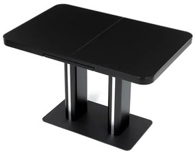 Autronic BONTEC Jedálenský stôl rozkladací 120x80cm, mdf, čierna, HT-D1926 BK Farba: Čierna