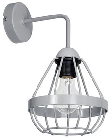 Nástenné svietidlo RING 1xE27/60W/230V šedé