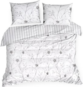 SATÉNOVÉ OBLIEČKY SPRING33 200X220 CM, 2 KS 70X80 CM KVETY