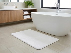 Kúpeľňová predložka TRIVORA 60x100 cm biela