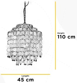 ONLI - Luster na reťazi RUBEN 3xE27/22W/230V