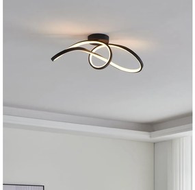 Eglo 901158-LED RGBW Stmievateľné stropné svietidlo CALAROSSA-Z LED/22W/230V čierna