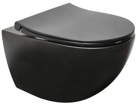 WC závesné VitrA Sento SmoothFlush vrátane sedátka, zadný odpad 7848-083-6147