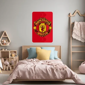 Textilná nálepka na stenu "Manchester United FC"
