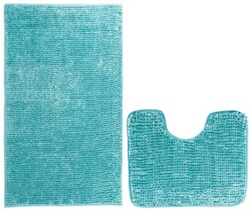 Restilo Sada kúpeľnových predložiek Bati modrá, 2 ks 50 x 80 cm, 40 x 50 cm