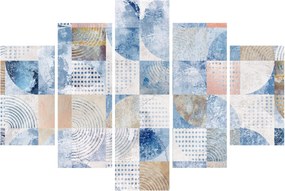 Obraz - Geometrické tvary na stene (150x105 cm)