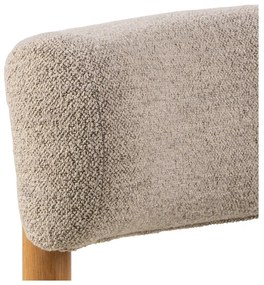 Béžové kreslo z textílie buklé Burley – Actona