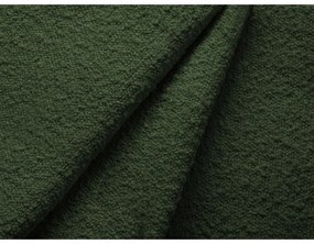 Zelené kreslo z textílie buklé Poppy – Micadoni