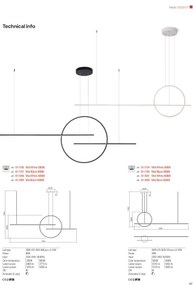 Redo 01-1735 - LED Stmievateľný luster na lanku GIOTTO LED/46W/230V čierna