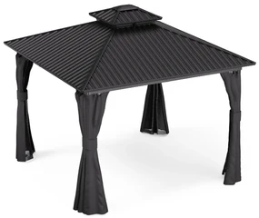 Blumfeldt ShadeFortress, altánok, 3 x 3 m, pozinkovaná oceľová strecha, chráni pred slnkom, dažďom a vetrom
