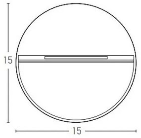 Zambelis E242-G - Vonkajšie schodiskové svietidlo LED/6W/230V IP65 antracit