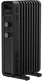 Sencor - Olejový radiátor so 9 rebrami 800/1200/2000W/230V čierna