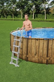 LEAN Záhradný rámový bazén okrúhly 488 x 122 cm Bestway 56725