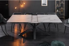 Rozkladací jedálenský stôl Eternity 41218 180/225x90cm Ceramik white marble  - Komfort-nábytok