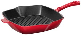 Ernesto®  Liatinová grilovacia panvica, 24,5 x 24,5 cm (červená)  (100352880)