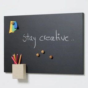 Toptabule.sk Bezrámová KRIEDOVÁ magnetická tabuľa ČIERNA 200x100 cm