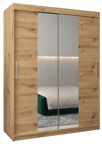 Šatníková skriňa 150 cm Toki 1 (Dub artisan + Dub artisan). Akcia -68%. Vlastná spoľahlivá doprava až k Vám domov. 1064911