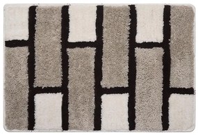 Set kúpeľňových koberčekov 50x80+55x45 cm hnedé tehly