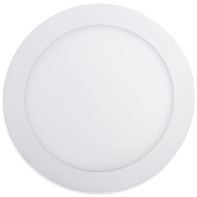 LED Solution Biely vstavaný LED panel guľatý 225mm 18W Farba svetla: Denná biela LED-WSL-18W/4100