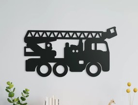 drevko Detská nálepka na stenu Žeriav Rozmer obrazu: 24 x 44,5 cm, Farba dekorácie: Čierna