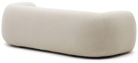 Krémová pohovka z textílie buklé 246 cm Martina – Kave Home