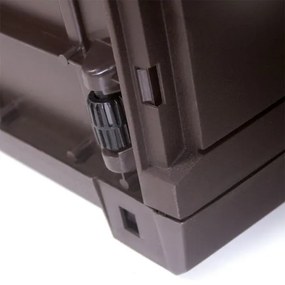 InternetovaZahrada - Úložný box P1 - 119 x 48 x 60cm - hnedá