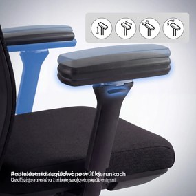 Ergonomická kancelárska stolička čierna VECTOR