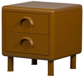 Okrovožltý kovový nočný stolík Rune – WOOOD