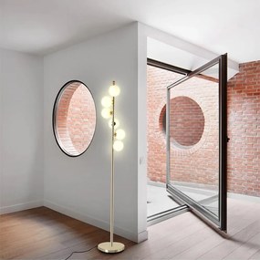 Stojacia lampa APP917-6F zlatá