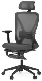 Autronic BONTEC Kancelárska stolička, synchrónny mechanizmus, čierna sieťovina, KA-S257 BK Farba: Šedá