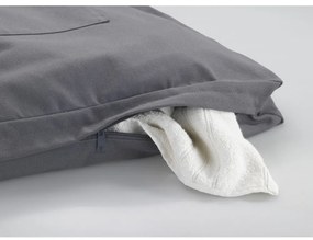 Sivý závesný kôš na bielizeň Wenko Door Laundry, 65 l