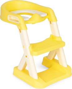 Detský WC nástavec so schodíkmi a mäkkým sedadlom – protišmykový, nastaviteľný ECOTOYS