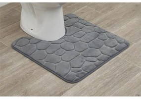 TENDANCE WC predložka Stones, 45x50 cm, grafitová