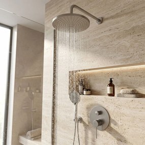 Rea Lungo Stripe, podomietková sprchová súprava + BOX, brúsená oceľ, REA-P9493