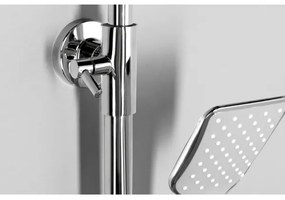 Aqualine - Sprchová sada s batériou FACTOR lesklý chróm