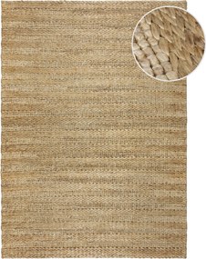 Flair Rugs, Kusový koberec Drew Braid Stripe Natural, 200x290, béžová, chodba / predsieň