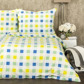 4Home Flanelové obliečky Kocka zelená