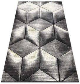 Koberec SAMPLE Este Friese Soft CUBE kocka 3D sivý