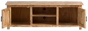 furniture-nabytek.cz - Masívny TV stolík Bombay z mangového dreva, lakovaný, hnedý – 150×42×50 cm