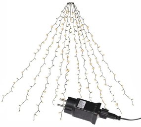 Svetelná reťaz v tvare kužeľa, 280 LED, teplá biela