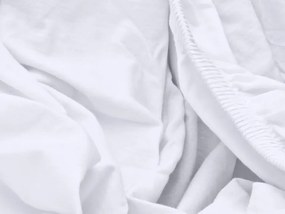 Biberna Napínacia plachta na vrchný matrac (biela, 180 – 200 x 200 cm)  (100227070)