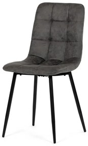 Autronic BONTEC Jedálenská stolička, čierna, látka vintage, CT-281 BK3 Farba: Čierna