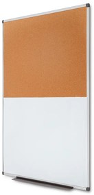 Combi Board hliníkový whiteboard / korok 90 × 120 cm, hliník