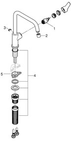 GROHE 30630000 - Drezová batéria START 311 mm lesklý chróm