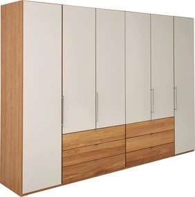 XXXLutz SKRIŇA S OTOČNÝMI DVERAMI, dub, farba duba, šampanská, 300/216/58 cm Dieter Knoll - Skrine - 000442004307