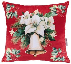 Sada 3 ks obliečok na vankúšiky RED POINSETTIA 45 x 45 cm